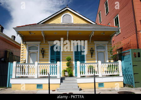 Tipiche Case in historica center di New Orleans Foto Stock