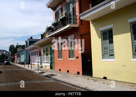 Tipiche Case in historica center di New Orleans Foto Stock