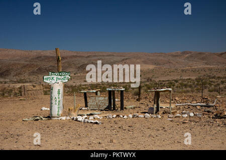 Damaraland paesaggio in Namibia Foto Stock