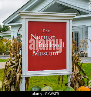 Stockbridge, MA - Ott. 24, 2014: Norman Rockwell Museum - un museo d'arte dedicata all'arte di Norman Rockwell. Foto Stock