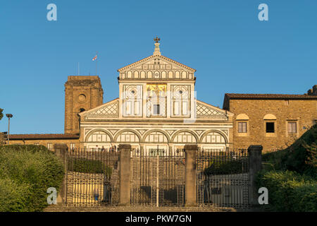 Basilika San Miniato al Monte, Florenz Toskana, Italien | basilica di San Miniato al Monte, Firenze, Toscana, Italia Foto Stock