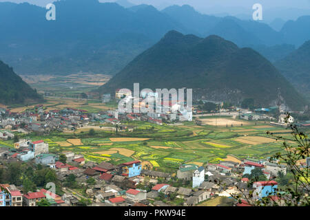 Fairy seno si trova in Tam figlio town, Quan Ba distretto, Ha Giang Provincia, Vietnam. Foto Stock