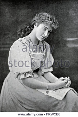 Evelyn Field-Fisher, stadio attrice, fotografia da 1890s Foto Stock