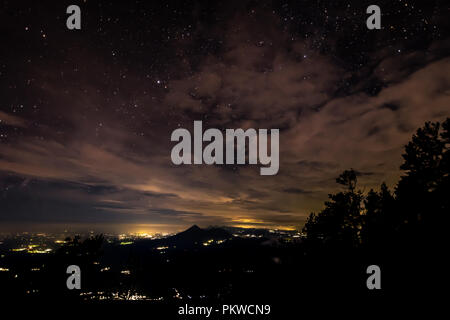 Vista dal vulcano in Guatemala Foto Stock