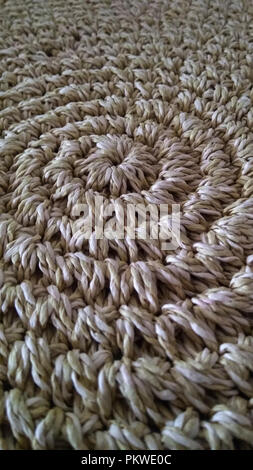 Tappeto sisal. Decorazione tappeto sisal beige. Foto Stock