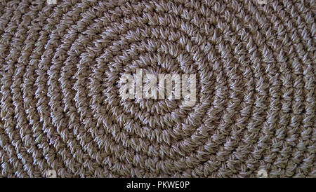 Tappeto sisal. Decorazione tappeto sisal beige. Foto Stock