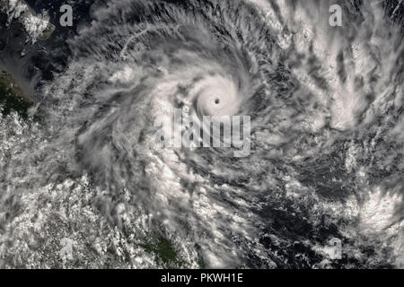Uragano visto dallo spazio. Gli elementi di questa immagine sono arredate dalla NASA Foto Stock