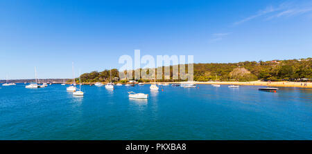 Le barche attraccate al Balmoral Beach in Mosman, Sydney. Australia Foto Stock