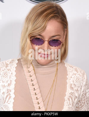 Beverly Hills, in California, Stati Uniti d'America. Xv Sep, 2018. ABBIE CORNISH assiste il 2018 BAFTA Los Angeles BBC America TV Tea Party presso il Beverly Hilton di Beverly Hills. Credito: Billy Bennight/ZUMA filo/Alamy Live News Foto Stock