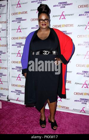 Brooklyn, NY, STATI UNITI D'AMERICA. Xv Sep, 2018. Kathryn Finney presso gli arrivi per 2018 Trovare Ashley Stewart Finale, Kings Theatre di Brooklyn, NY, 15 settembre 2018. Credito: Steve Mack/Everett raccolta/Alamy Live News Foto Stock