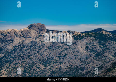 Extreme montagne del Parco Nazionale di Paklenica, Velebit, Croazia Foto Stock