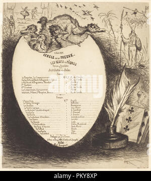 Les Oeufs de Pâques. Data: 1878. Dimensioni: piastra: 36 x 31,5 cm (14 3/16 x 12 3/8 in.) foglio: 59,1 x 43,6 cm (23 1/4 x 17 3/16 in.). Medium: attacco in nero su carta vergata (edizione stato con lettere). Museo: National Gallery of Art di Washington DC. Autore: Visconte Ludovic Napoléon Lepic. Foto Stock