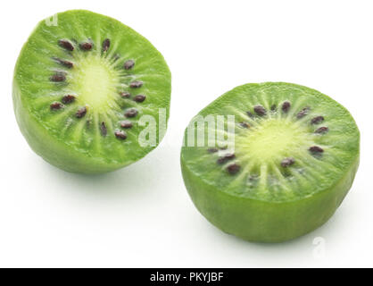 Actinidia arguta conosciuta come baby kiwi in Copenhagen, Danimarca Foto Stock