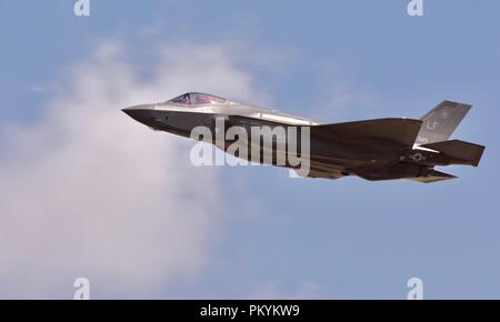 Carrello US Air Force F-35B Joint Strike Fighter al 2018 Royal International Air Tattoo Foto Stock