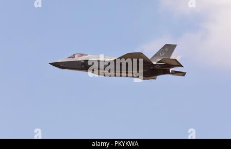 Carrello US Air Force F-35B Joint Strike Fighter al 2018 Royal International Air Tattoo Foto Stock