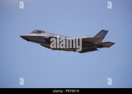 Carrello US Air Force F-35B Joint Strike Fighter al 2018 Royal International Air Tattoo Foto Stock