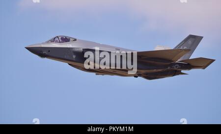 Carrello US Air Force F-35B Joint Strike Fighter al 2018 Royal International Air Tattoo Foto Stock