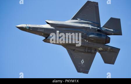 Carrello US Air Force F-35B Joint Strike Fighter al 2018 Royal International Air Tattoo Foto Stock