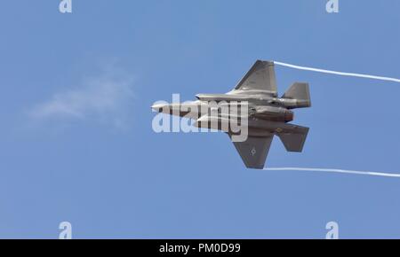 Carrello US Air Force F-35B Joint Strike Fighter al 2018 Royal International Air Tattoo Foto Stock