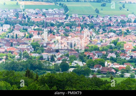 Germania, Markdorf village presso il lago di costanza da sopra Foto Stock