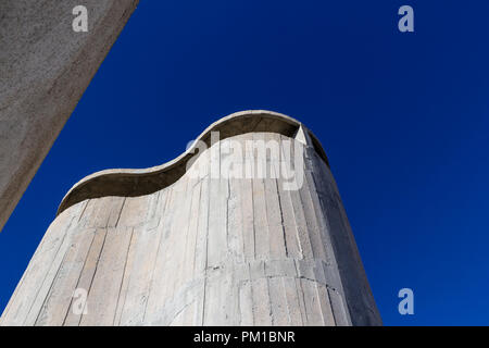 Cité radieuse, Unite d' abitazione, terrazza sul tetto (Le Corbusier, 1952), Marsiglia, Francia Foto Stock