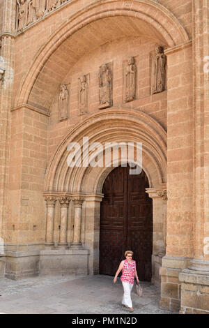 Gateway di Santa Maria, Cattedrale di Ciudad Rodrigo, provincia di Salamanca, Spagna Foto Stock