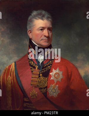 Lieutenant-General Sir Thomas Picton. Data: 1815/1817. Dimensioni: complessivo: 77 x 63,7 cm (30 5/16 x 25 1/16 in.) incorniciato: 99 x 85,7 x 7,6 cm (39 x 33 3/4 x 3 in.). Medium: olio su tela. Museo: National Gallery of Art di Washington DC. Autore: Sir William Beechey. Foto Stock