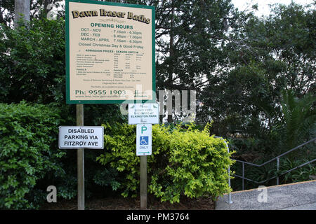 Dawn Fraser Bagni di Elkington Park, Balmain a Sydney. Foto Stock