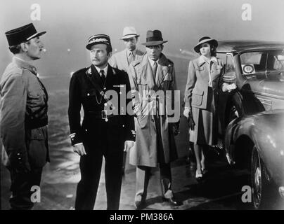 "Casablanca" 1942 Warner Claude Rains, Humphrey Bogart, Ingrid Bergman, e Paul Henreid Riferimento File # 1158 028THA Foto Stock