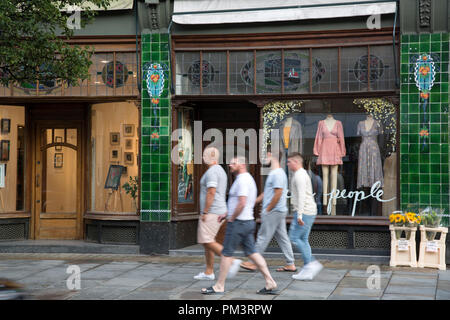 Anthropologie negozio di abbigliamento, Kings Road, a Chelsea, Londra; Inghilterra; Regno Unito; Foto Stock