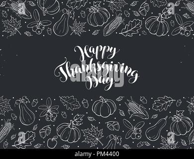 Ringraziamento biglietto di auguri Illustrazione Vettoriale