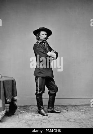 Generale George Custer, circa 1865. Riferimento al file # 1003 025THA Foto Stock