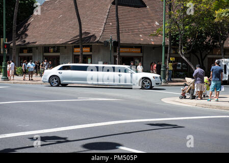 Stretch Limousine, Hawaii Foto Stock