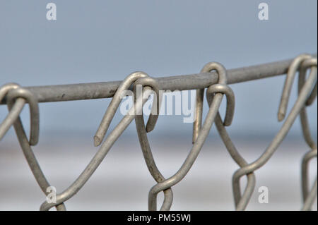 Zona circondata da recinzione in acciaio. Foto Stock