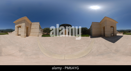 Visualizzazione panoramica a 360 gradi di Opus One Winery, Napa Valley, California