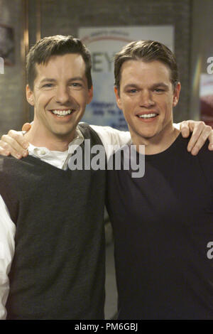Studio Pubblicità ancora da "Volontà e grazia' episodio nome: 'Un coro giacciono' Sean Hayes, Matt Damon 2002 Photo credit: Chris Haston Riferimento File # 307541177THA per solo uso editoriale - Tutti i diritti riservati Foto Stock