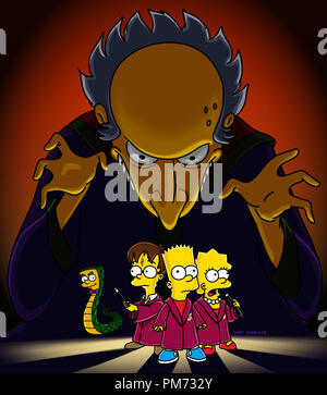 Film still / Pubblicità ancora da 'The Simpsons' episodio: "Treehouse of Horror XII " Signore Montymort, SCHLITTERT, Harry Potter, Bart Simpson Lisa Simpson Novembre 6, 2001 Riferimento File # 30847128THA per solo uso editoriale - Tutti i diritti riservati Foto Stock