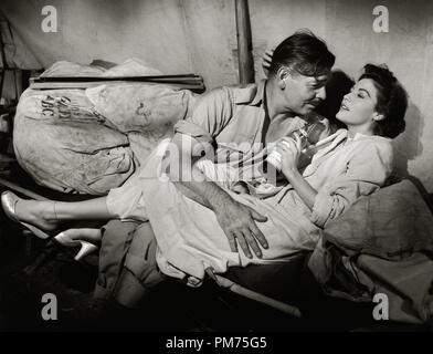 Clark Gable e Ava Gardner, 'Mogambo' 1953 Loews Riferimento File # 30928 565THA Foto Stock