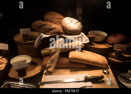 Thailandia Koh samui; Buffet per Natale, assortimento di pane Foto Stock