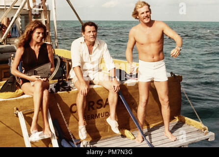 Jacqueline Bisset, Robert Shaw e Nick Nolte "profondo" 1977. Riferimento al file # 31202 662THA Foto Stock