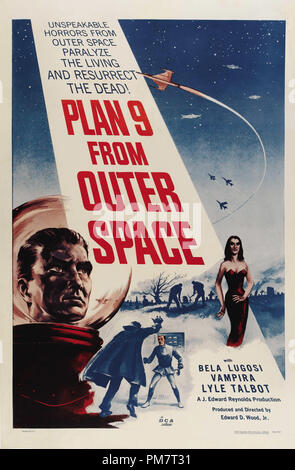 "Plan 9 from Outer Space' Poster 1959 Riferimento File # 31386 527THA Foto Stock