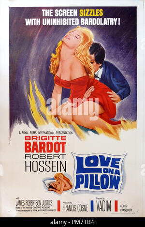 "L'amore su di un cuscino" 1962 (aka Le repos du guerrier) Poster Riferimento File # 31386 623THA Foto Stock