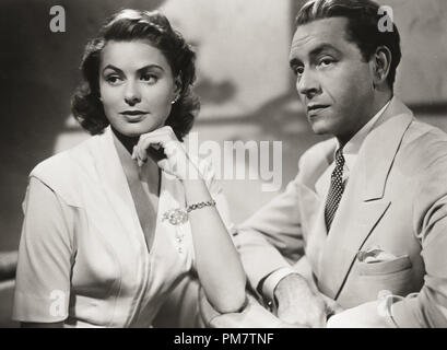 Ingrid Bergman e Paul Henreid, "Casablanca" 1942 Warner Riferimento File # 31386 753THA Foto Stock