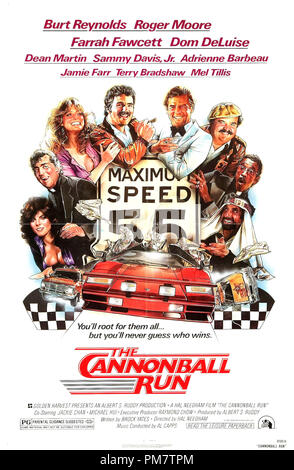 'Il Cannonball Run" 1981 File manifesto riferimento # 31386 768 THA Foto Stock