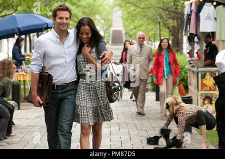 Ancora di Bradley Cooper e Zoe Saldana nelle parole Foto Stock