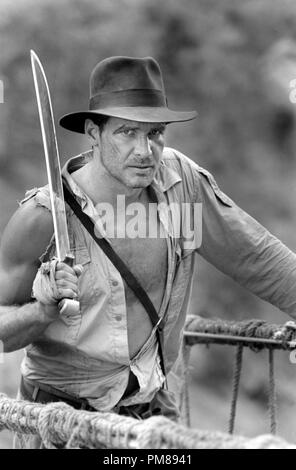 Studio Pubblicità ancora da "l'Indiana Jones ed il tempiale della sorte avversa' Harrison Ford © 1984 Lucasfilm tutti i diritti riservati Riferimento File # 31706296THA per solo uso editoriale Foto Stock