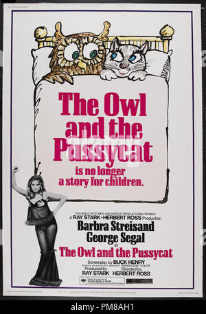 Studio Pubblicità: 'La Civetta e la Pussycat' 1970 Columbia poster di Barbra Streisand, George Segal Riferimento File # 31780 758 Foto Stock