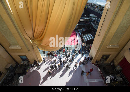 Continuano i preparativi fro i governatori sfera giovedì, 22 febbraio come parte l'OSCAR® che sarà presentato domenica 24 febbraio, 2013, al Dolby® Theatre e teletrasmesso in diretta dalla televisione ABC rete. Foto Stock