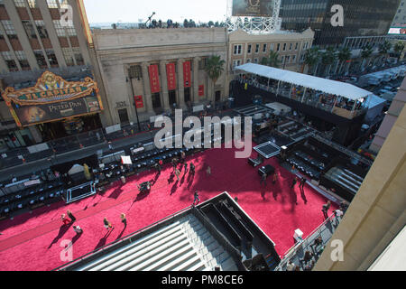 Continuano i preparativi fro i governatori sfera giovedì, 22 febbraio come parte l'OSCAR® che sarà presentato domenica 24 febbraio, 2013, al Dolby® Theatre e teletrasmesso in diretta dalla televisione ABC rete. Foto Stock