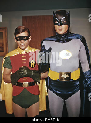 Burt Ward e Adam West,'Batman' circa 1967. Riferimento al file # 31202 215THA Foto Stock